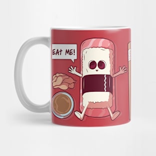 Cute Cartoon Sushi Dinner Mug